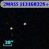 2MASS J13160328+0012323