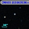 2MASS J13163536+0007323