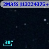 2MASS J13224375+0003343