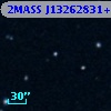 2MASS J13262831+0010413
