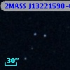 2MASS J13221590-0015545