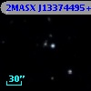 2MASX J13374495+2910574