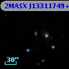 2MASX J13311749+2559042