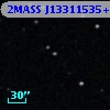 2MASS J13311535+0013010