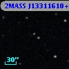 2MASS J13311610+0013112