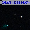 2MASS J13311497+0009008