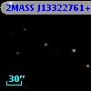 2MASS J13322761+0000234