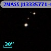 2MASS J13335771-0008052