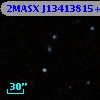 2MASX J13413815+2910449