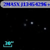 2MASX J13454296+2540498