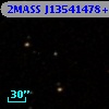 2MASS J13541478+0000529