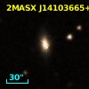 2MASX J14103665+1718355