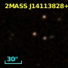 2MASS J14113828+0000233