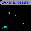 2MASS J14201153+3636533