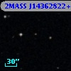 2MASS J14362822+0012221