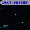 2MASS J14363356+0013082