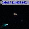 2MASS J14433162+0132297