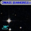 2MASS J14443851+0010360