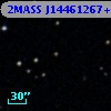 2MASS J14461267+0012396