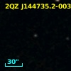 2SLAQ J144735.25-003230.5