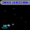 2MASS J14532480+1236284