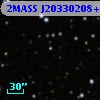 2MASS J20330208+6043234