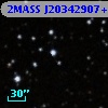 2MASS J20342907+6036578