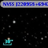 NVSS J220958+694221