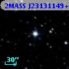 2MASS J23131149+7018093