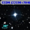CCDM J22590+7046AB