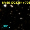 NVSS J003254+703208