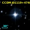 CCDM J01119+4748AB