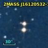 2MASS J16120532-1915198