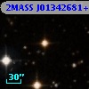 2MASS J01342681+4632076