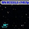 WN B2331.1+7457p