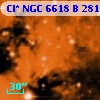Cl* NGC 6618      B     281