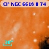 Cl* NGC 6618      B      74