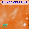 Cl* NGC 6618      B      43
