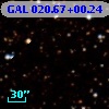 GAL 020.67+00.24