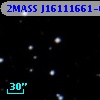 2MASS J16111661-0723364