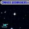 2MASS J15081635+0151436