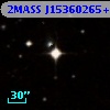 2MASS J15360265+0037333