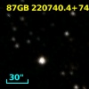 87GB 220740.4+740850