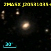 2MASX J20531035+0013571