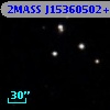 2MASS J15360502+1156567