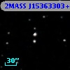 2MASS J15363303+1201311