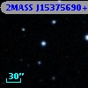 2MASS J15375690+1610413