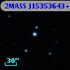 2MASS J15353643+1703581