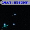2MASS J15360566+1620113