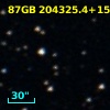 87GB 204325.4+153622